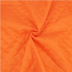Мерный лоскут ткань стёганая таффета 190Т на синтепоне 100 гр. цвет оранжевый 1 м