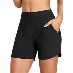 BALEAF Women's 3"/5" High Waisted Swim Board Shorts Quick Dry Swimsuits Bottoms Trunks with Pockets