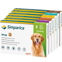 Simparica Floh- und Zeckenkautabletten für Hunde