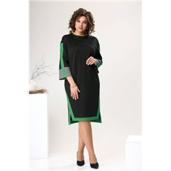 Платье  Romanovich Style артикул 1-2465 черный/зеленый