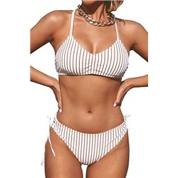 CUPSHE Women's 2 Piece Bikini Set Back Braided Straps with Reversible Bottom