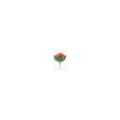 Искусственные цветы, Ветка в букете гвоздика 13 голов (1010237) красн