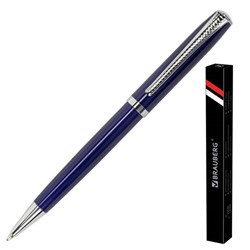Ручка подарочная шариковая BRAUBERG "Cayman Blue", корпус синий,  линия письма 0,7 мм 141409