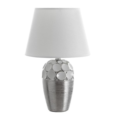 Настольная лампа "Ассами" Е14 40Вт бело-хромовый 22,5х22,5х35 см RISALUX