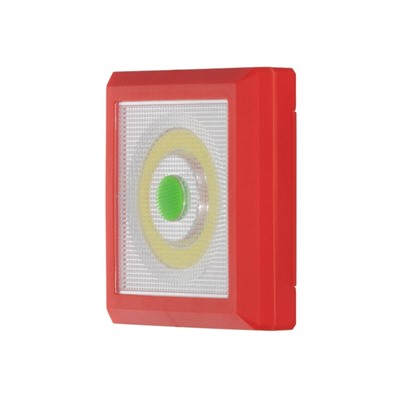Ночник "Квадро 2" LED от батареек 4хАА красный 2х8,5х8,5 см RISALUX