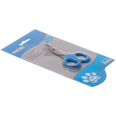 Когтерез-ножницы DeLIGHT для кошек, малый, загнутый, 19,9 см, синий