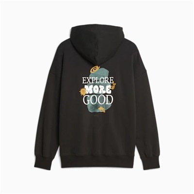 DOWNTOWN Women's Oversized Graphic Hoodie