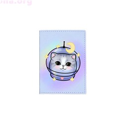 Обложка на паспорт «Cosmonaut cat»