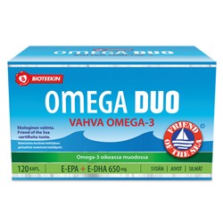 Omega Duo E-Epa + DHA витамины 650 мг 120 таблеток