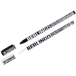 Ручка шариковая Berlingo "Monochrome" синяя, 0,7мм, рисунок на корпусе, ассорти CBp_07S01