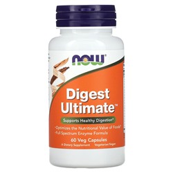 NOW Foods Digest Ultimate - Ферменты для пищеварения - 60 капсул - NOW Foods