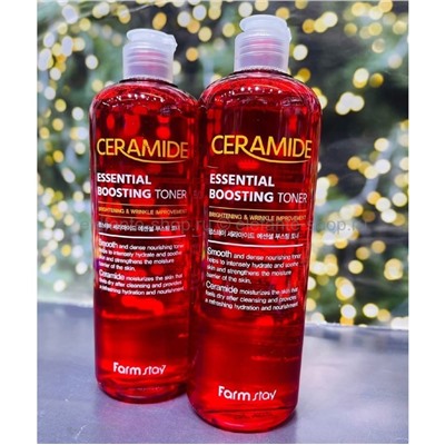 Тонер-бустер с керамидами Farmstay Ceramide Essential Boosting Toner 500ml (78)