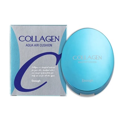 КУШОН ДЛЯ ЛИЦА УВЛАЖНЯЮЩИЙ С КОЛЛАГЕНОМ COLLAGEN AQUA AIR CUSHION №21 15гр ENOUGH,