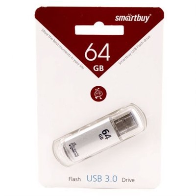 64Gb SmartBuy V-Cut Silver USB 3.0 (SB64GBVC-S3)