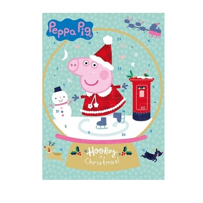 Рождественский календарь с молочным шоколадом, Peppa Pig Feliz Navidad 65 гр
