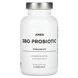 Codeage Amen, SBO Пробиотик - 50 миллиардов КОЕ - 60 растительных капсул - Codeage