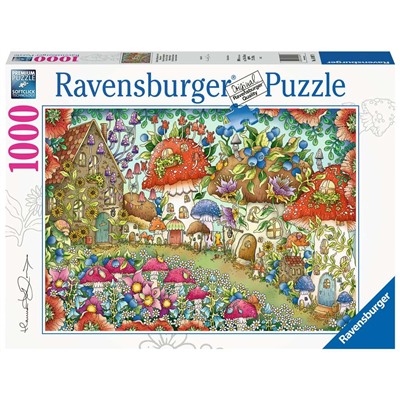 Ravensburger. Пазл карт. 1000 арт.16997 "Грибные домики на цветочной поляне"