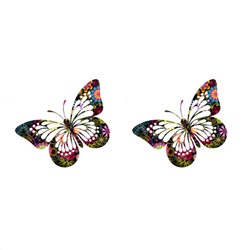 Вафельные бабочки большие Ажурные 8 см (2 шт.)