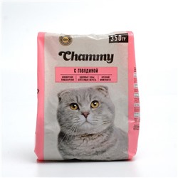 Сухой корм Chammy для кошек, говядина, 350 г