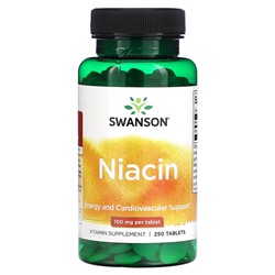 Swanson Ниацин - 100 мг - 250 таблеток - Swanson