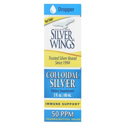 Natural Path Silver Wings Коллоидное серебро, 50 частей на миллион, 2 жидкие унции (60 мл)
