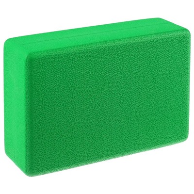 Блок для йоги Sangh, 23х15х8 см, цвет зелёный