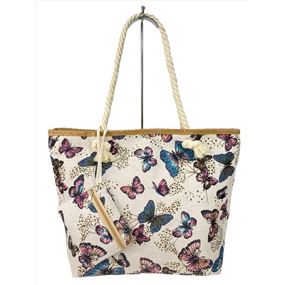 Пляжная сумка шоппер из текстиля, мультицвет