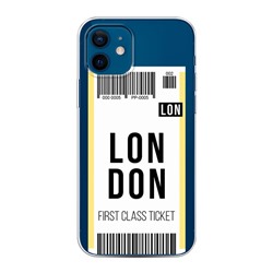 Силиконовый чехол Билет в Лондон на iPhone 12