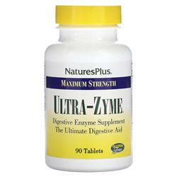 NaturesPlus Максимальная Сила, Ultra-Zyme, 90 таблеток - NaturesPlus