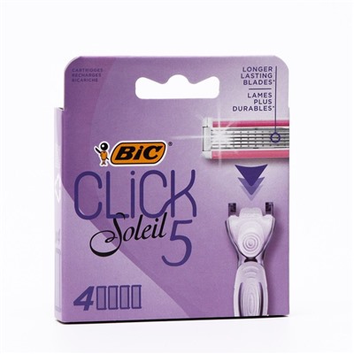Сменные кассеты для бритья BIC Click 5, 4 шт.
