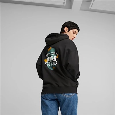 DOWNTOWN Women's Oversized Graphic Hoodie