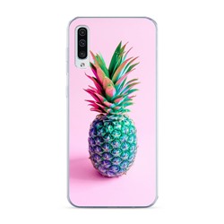 Силиконовый чехол Разноцветный ананас на Samsung Galaxy A50