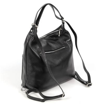 Женская кожаная сумка-рюкзак Sergio Valentini SV-90121 Блек