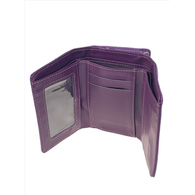 Женский кошелек с фермуаром из искусственной кожи, цвет фиолетовый
