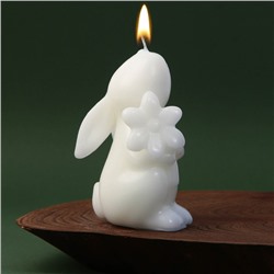 Свеча формовая «Зайчик», без аромата, 5 х 5,5 х 9,5 см.