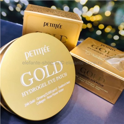 Гидрогелевые патчи с 24-каратным золотом PETITFEE Gold Hydrogel Eye Patch (78)