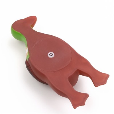 Игрушка пищащая "Скромная утка" для собак, 18 х 7 х 4 см, коричневая