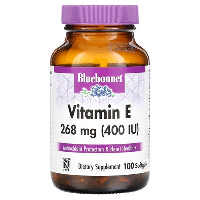 Bluebonnet Nutrition Витамин E - 268 мг (400 МЕ) - 100 мягких капсул - Bluebonnet Nutrition
