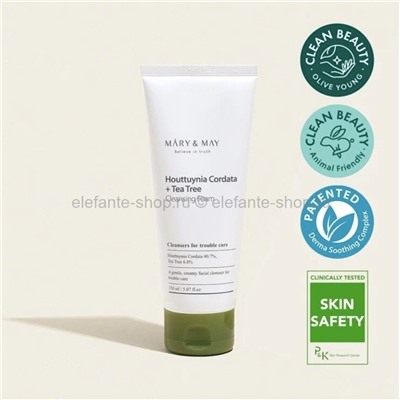 Пенка для умывания MARY&MAY Houttuynia Cordata Tea Tree Cleansing Foam 150ml (51)