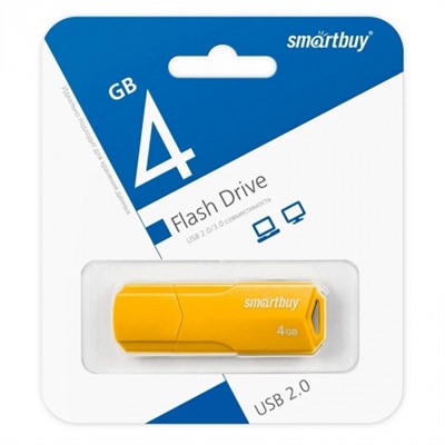 4Gb SmartBuy Clue Yellow USB2.0 (SB4GBCLU-Y)