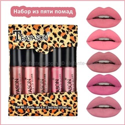 Набор из пяти матовых помад Teayason Matte Lip Gloss #1 (106)