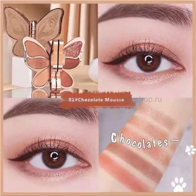 Тени для век AGAG Butterfly Eyeshadow Palette 6 colors (106)