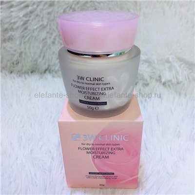 Крем для лица 3W CLINIC Flower Effect Extra Moisturizing Cream 50g (51)