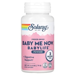 Solaray Лиофилизированный Baby Me Now, порошок Babylife, 3 миллиарда КОЕ, 2,5 унции (71 г)