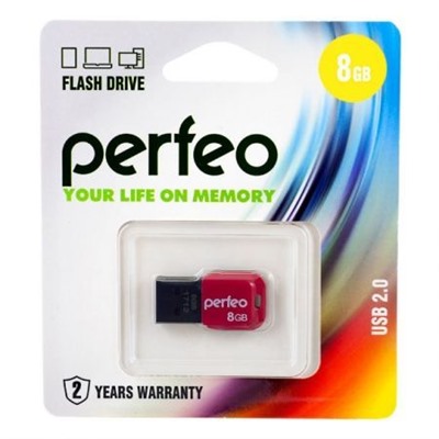 8Gb Perfeo M02 Black USB 2.0 (PF-M02B008)