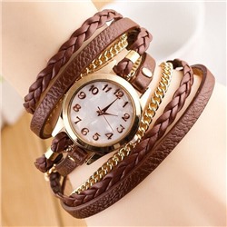 WA042-BR Часы - браслет, цвет коричневый