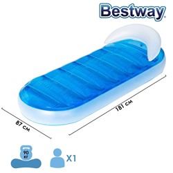 Шезлонг для плавания, 181 х 87 см, 43237 Bestway