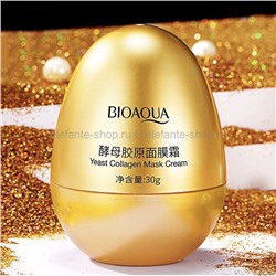 Крем-маска для лица с коллагеном Bioaqua Yeast Collagen Mask Cream, 30 гр