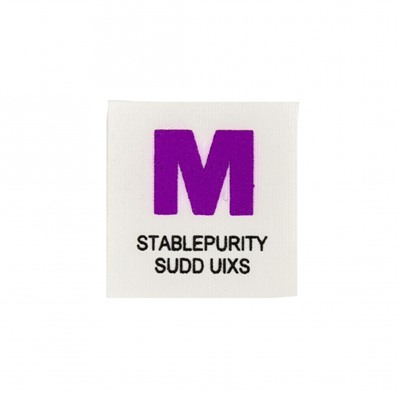 Нашивка M STABLEPURITY SUDD UIXS 4.5*4.5 см цвет белый / фиолетовый