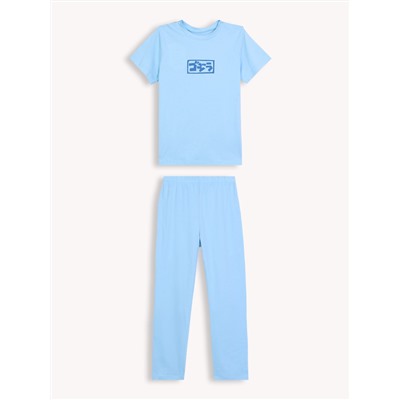 Голубая пижама детская с Кинг Конгом "Пижамы 2023" для мальчика (800046)